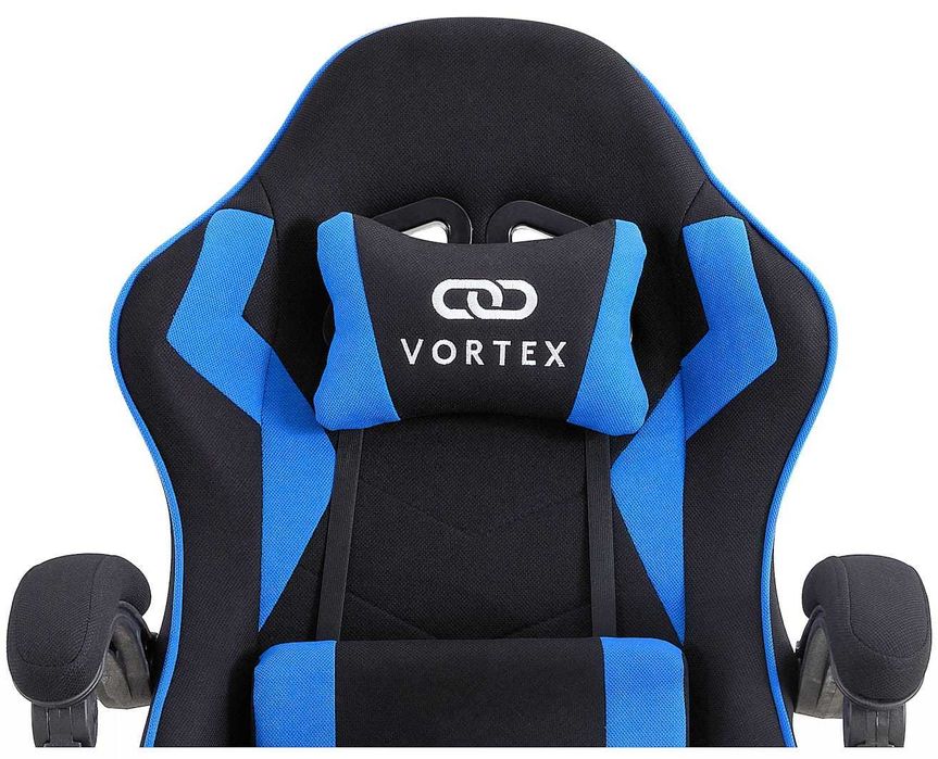 Fotel Gamingowy z tkaniny EXTREME Vortex Blue, krzesło gracza