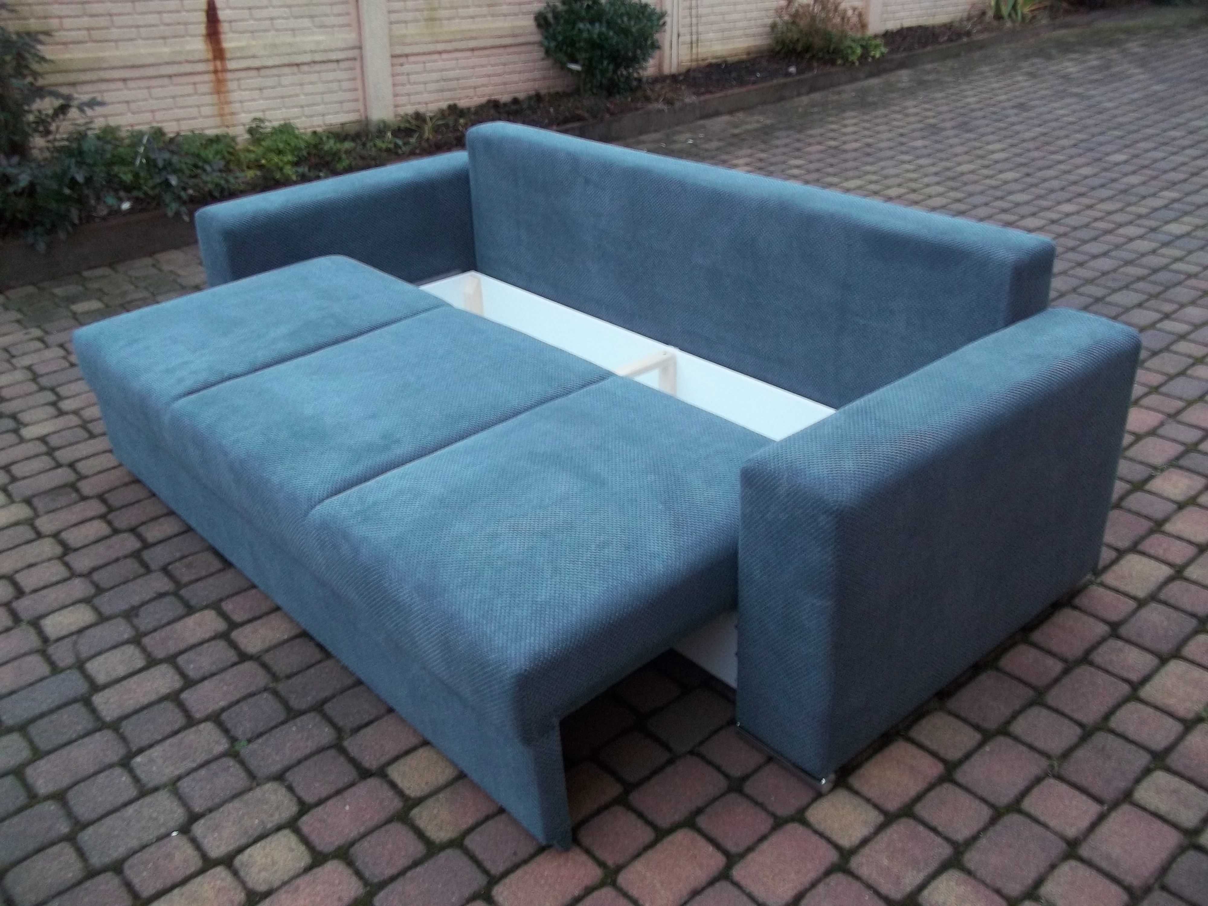 Sofa/kanapa+dostawiana pufa/narożnik-sprężyny bonel/szeroka pow spania