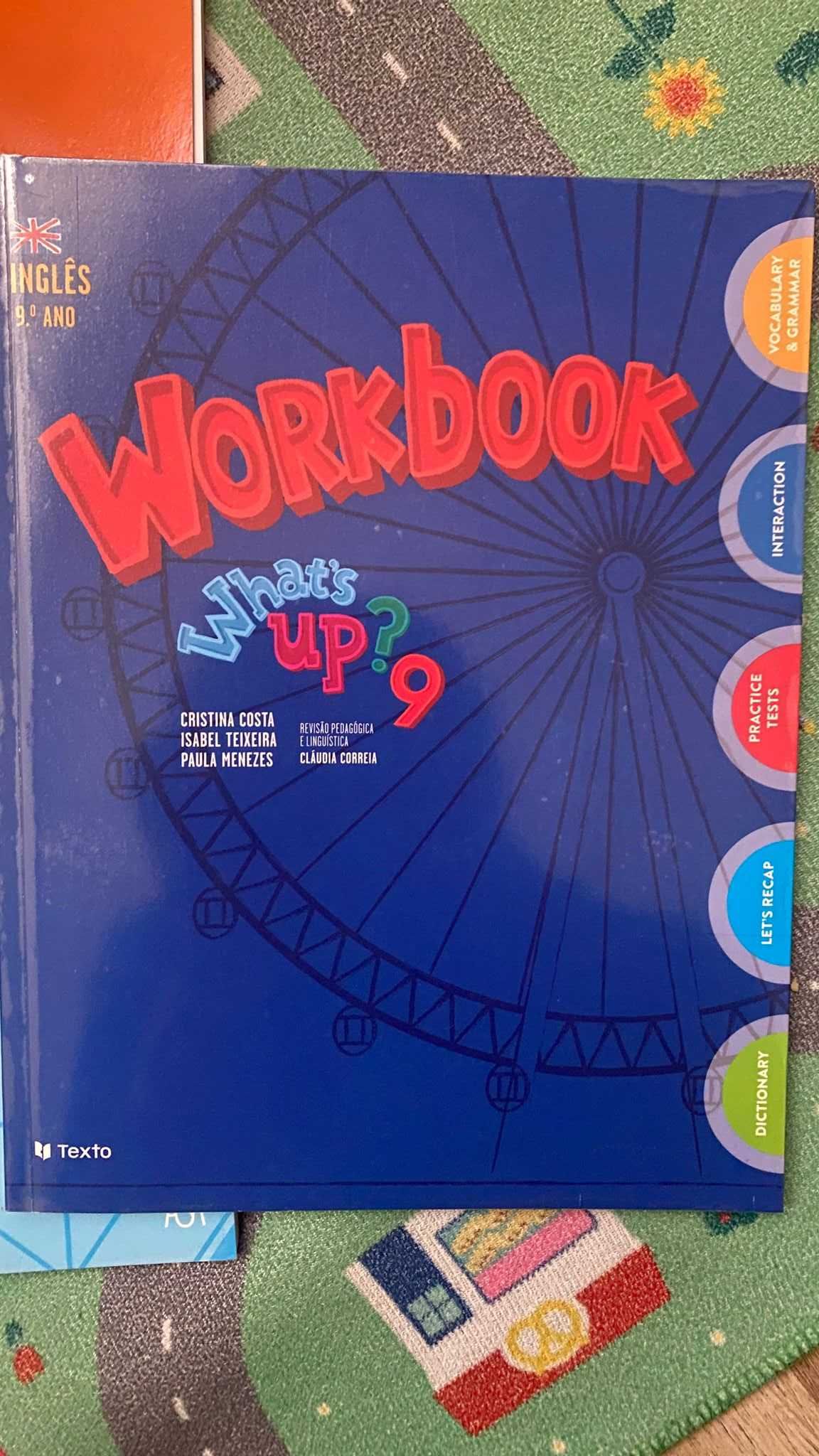 Conjunto de livros de fichas do 9 ano encadernados