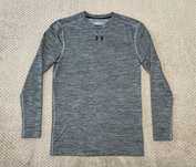 Лонгслив Under Armour компрессионный, мужской для спорта  logo center