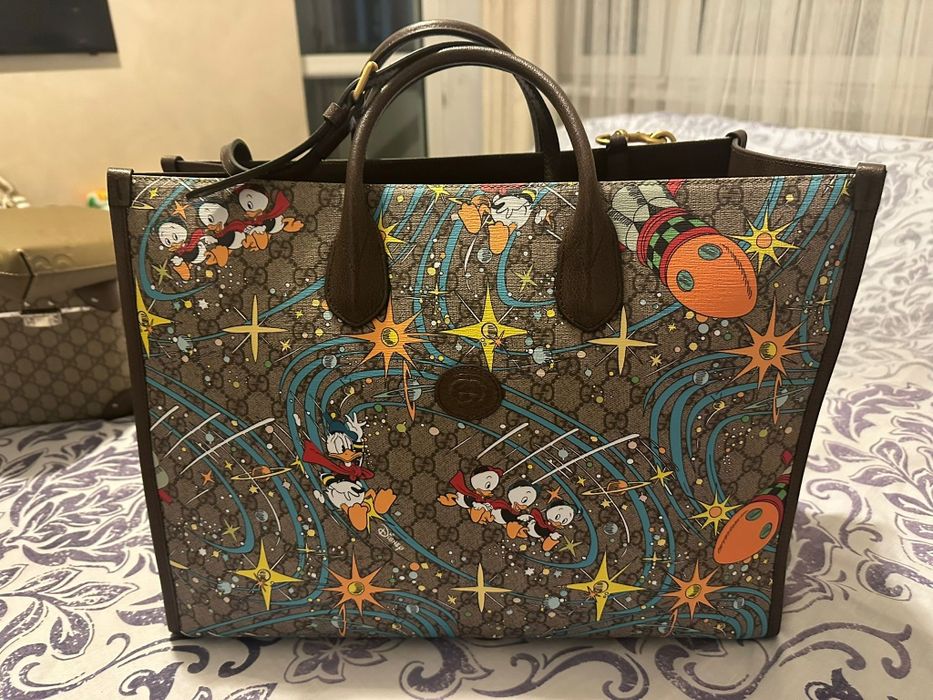 Torba shopperka Gucci Disney Kaczor Donald uniseks limitowana edycja