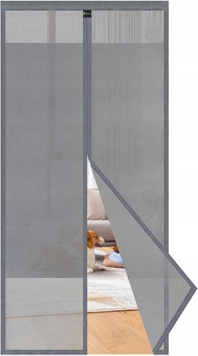 Sekey MOSKITIERA magnetyczna szara DO DRZWI 200X220 CM 220x200