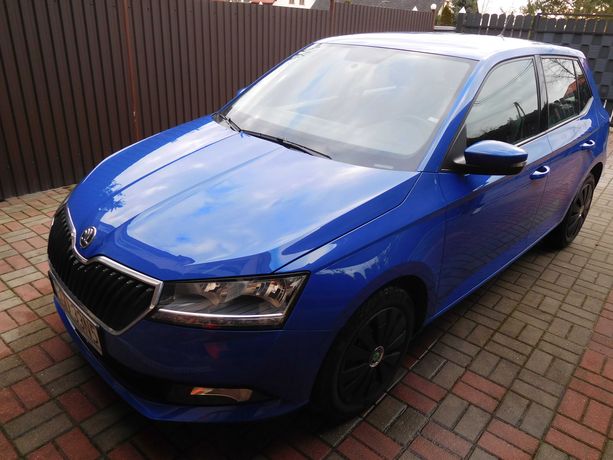 Skoda Fabia 1,0 TSI, 2020r, salonowa, niebieska