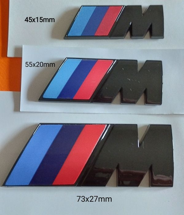 Kit 3 emblemas BMW M pack M