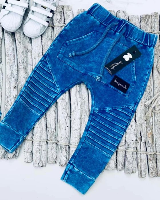 Spodnie Despacito Niebieksie 98-140