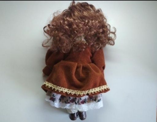 Винтажная кукла с керамическим лицом