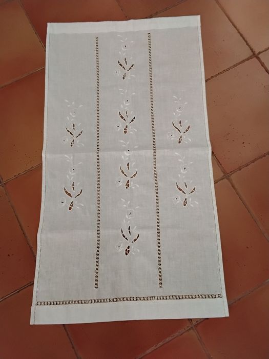 Cortina de linho com 55 cm x 1 mt