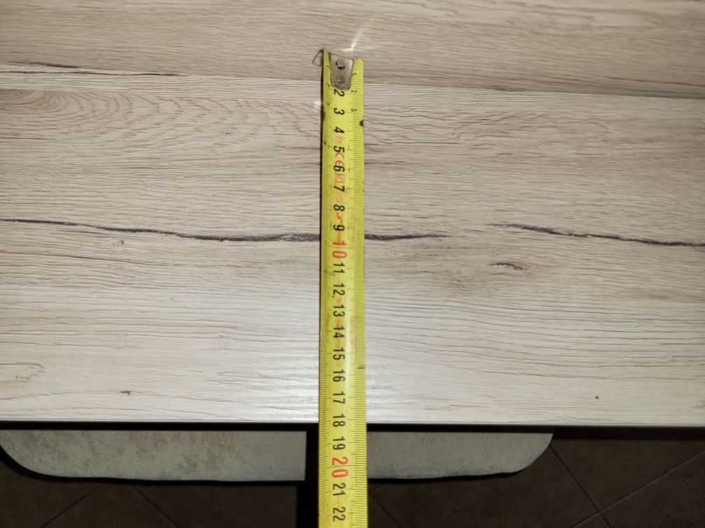 Duża solidna półka dąb sonoma + szary dł 110 x wys 22cm x gł 18cm
