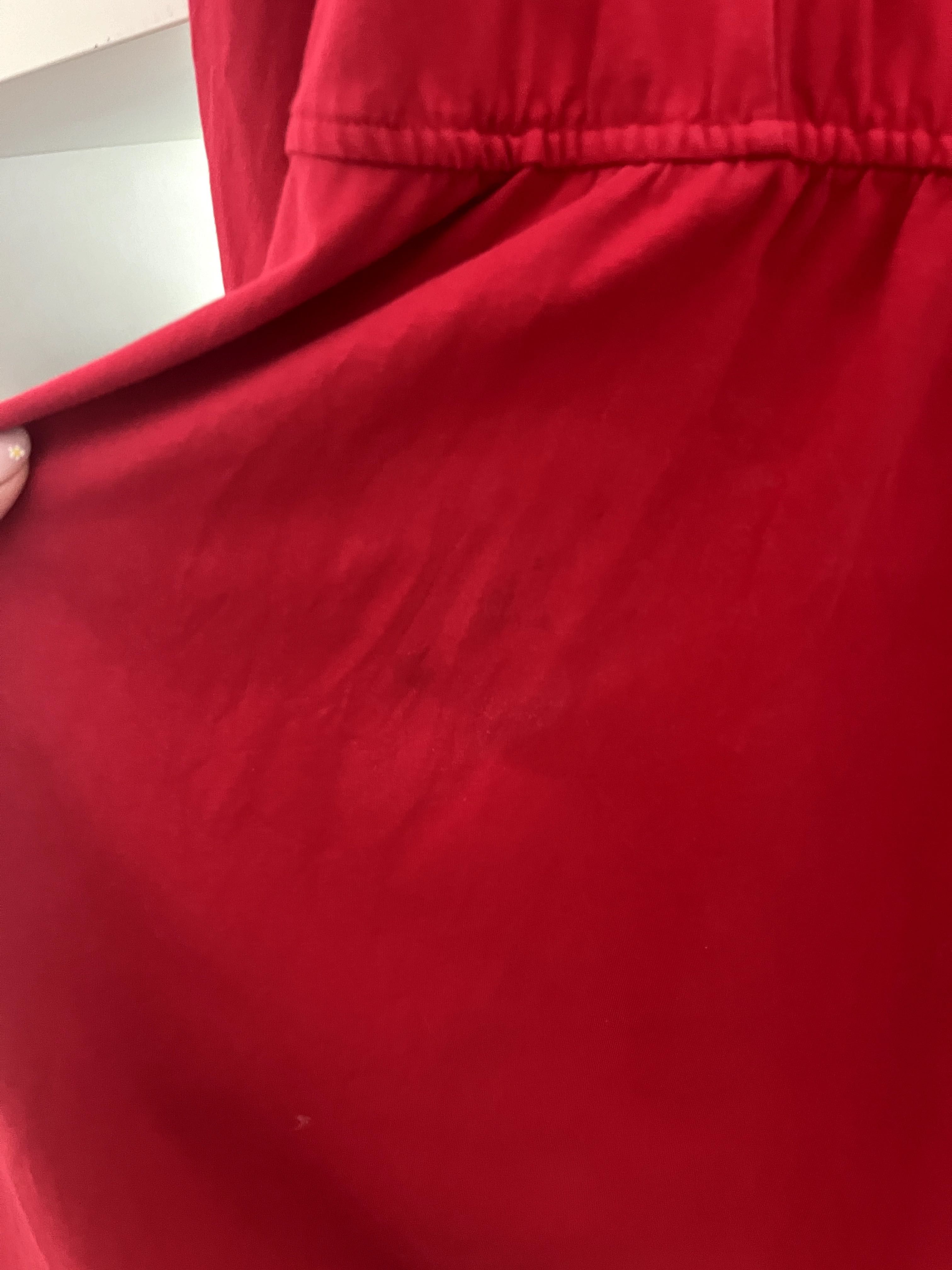 sukienka do karmienia r. 36 czerwona falbanki