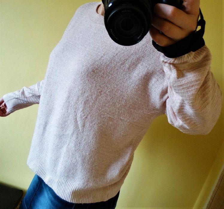 NOWY sweter Vero Moda XL pudrowy róż