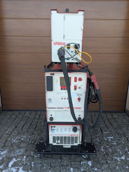 Spawarka migomat Fronius TPS 330 Puls Synergia Alu 330a komplet VR155