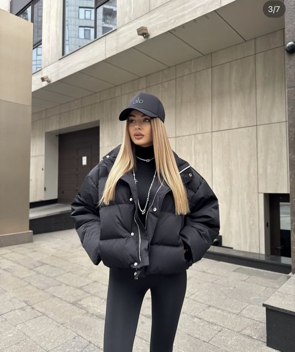 Вкорочений oversize пуховик Miss Diamond