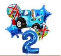 Продам Фонтан із кульок Синій трактор з цифрою
- Фольгована цифра 2 р