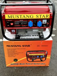 Генератор бензиновий Mustang star 4.4 кВт олнофазний мідна обмотка