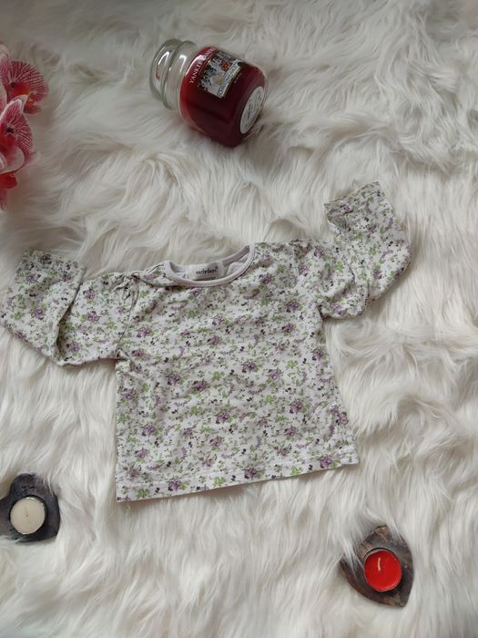 Bluzka niemowlęce EARLYDAYS w kwiatki 80