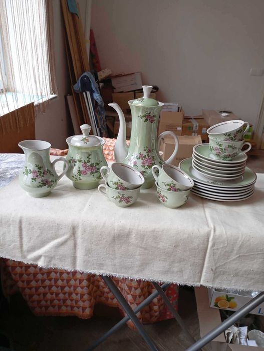 кавовий сервіз перламутр