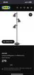 UWAGA! Okazja!  Na sprzedaz używana lampa stojaca HEKTAR Ikea