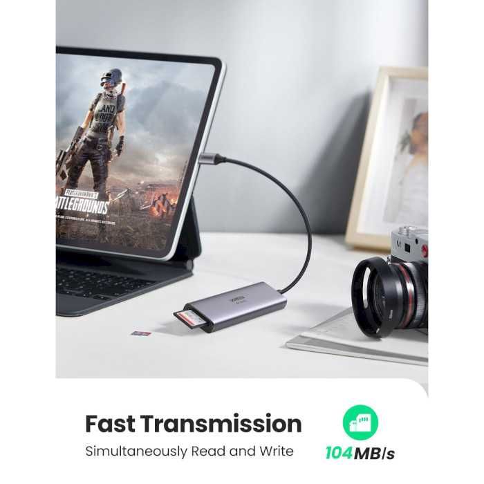 USB-хаб UGREEN адаптер концентратор Micro SD, SD, HDMI, USB 3.0 Type-C