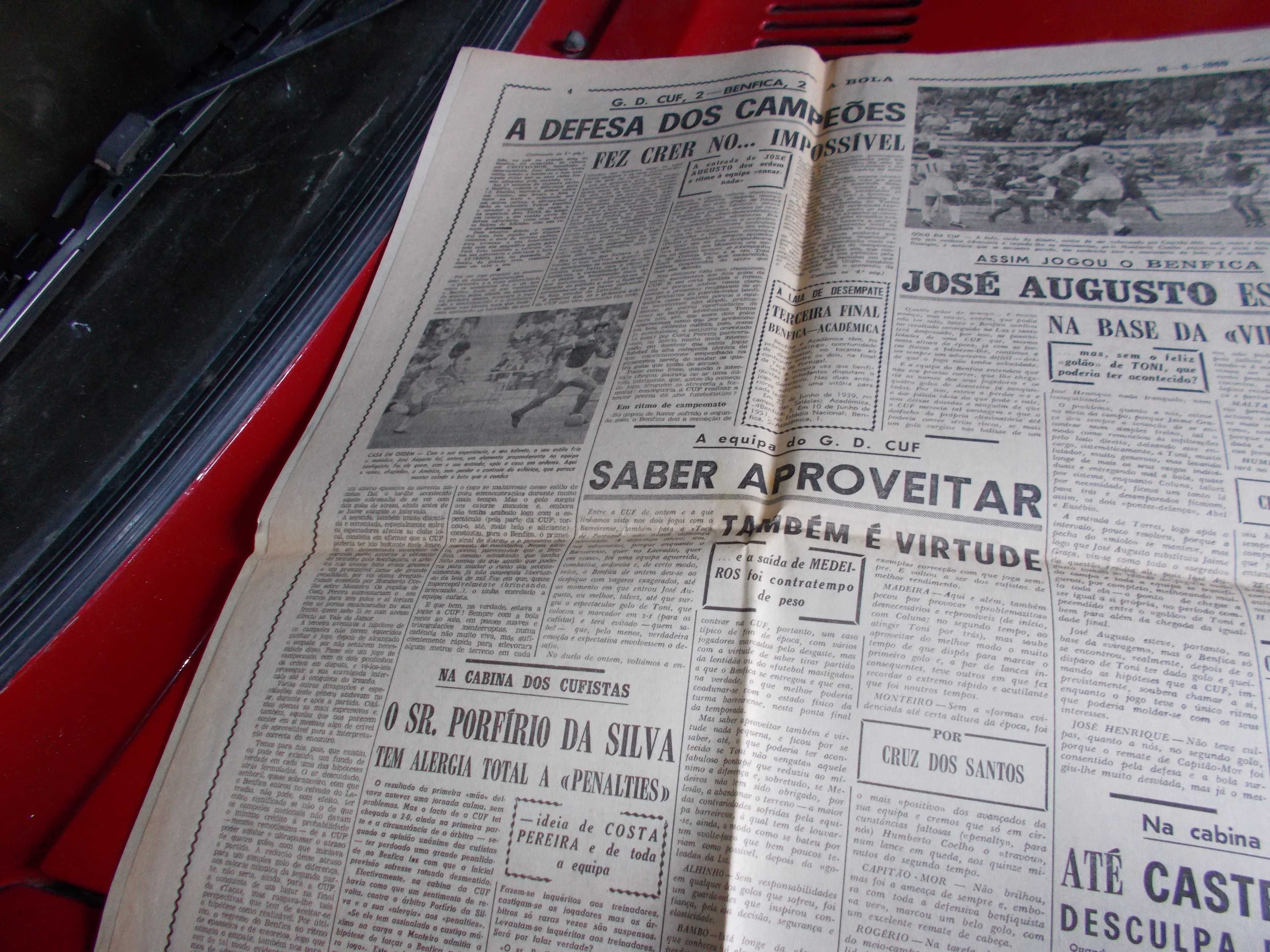 A Bola .Académica 1 Sporting 0. 18 Junho 1969