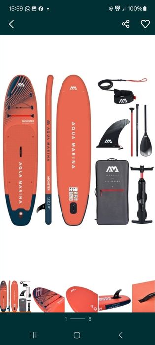 SUP Deska pompowana  Aqua Marina Monster  2025 nowe zapakowane