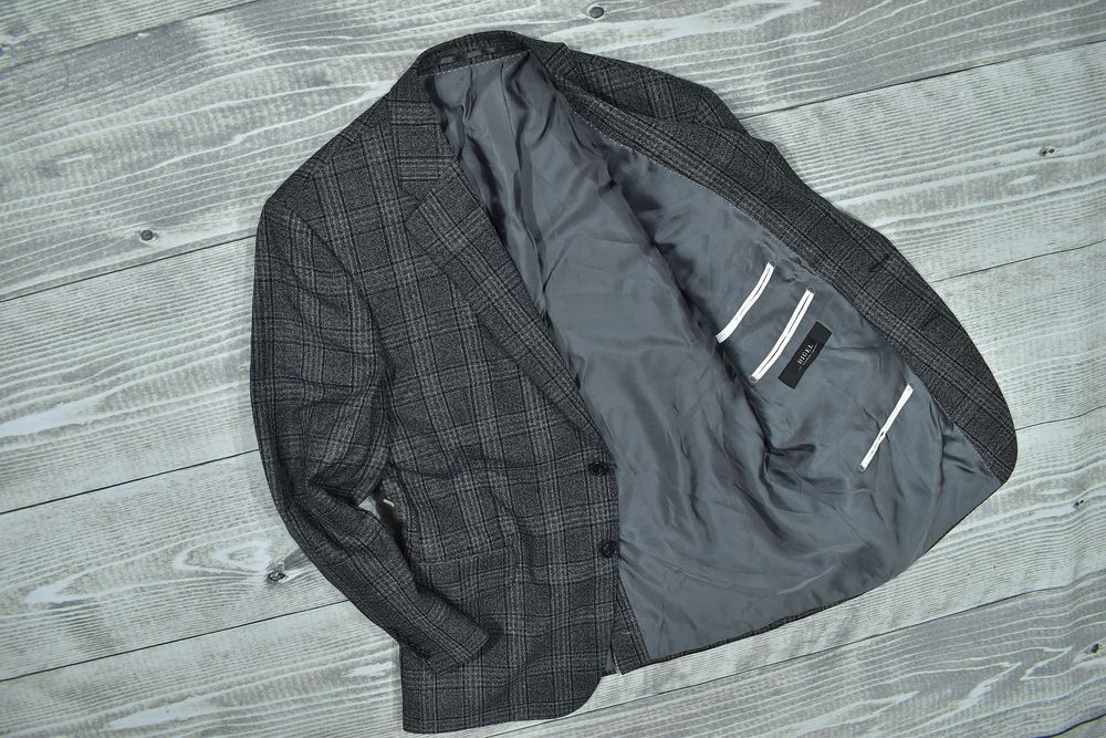 Digel Marynarka Męska W Kratkę1 Wool Polyester 25,5 / L