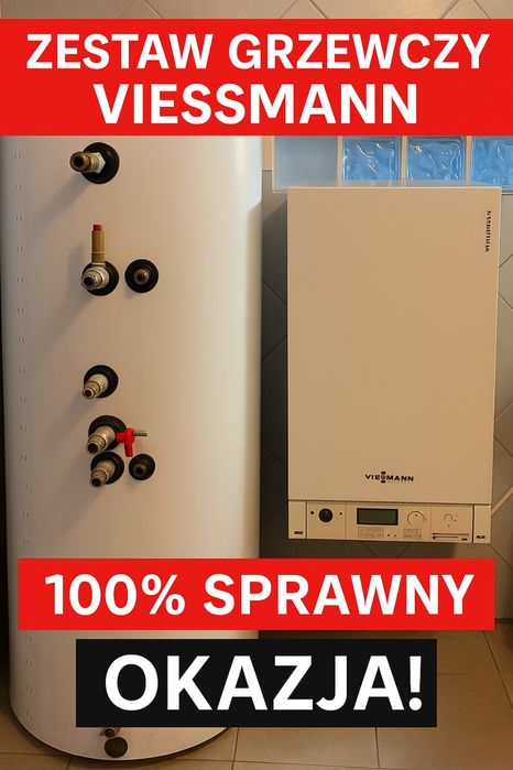 Zestaw grzewczy Viessmann Vitodens 200-W + zasobnik CWU – 100% sprawny