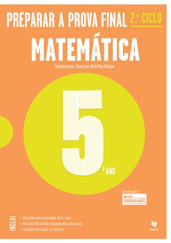 Matemática 5.º ano - Preparar a prova final | Novo