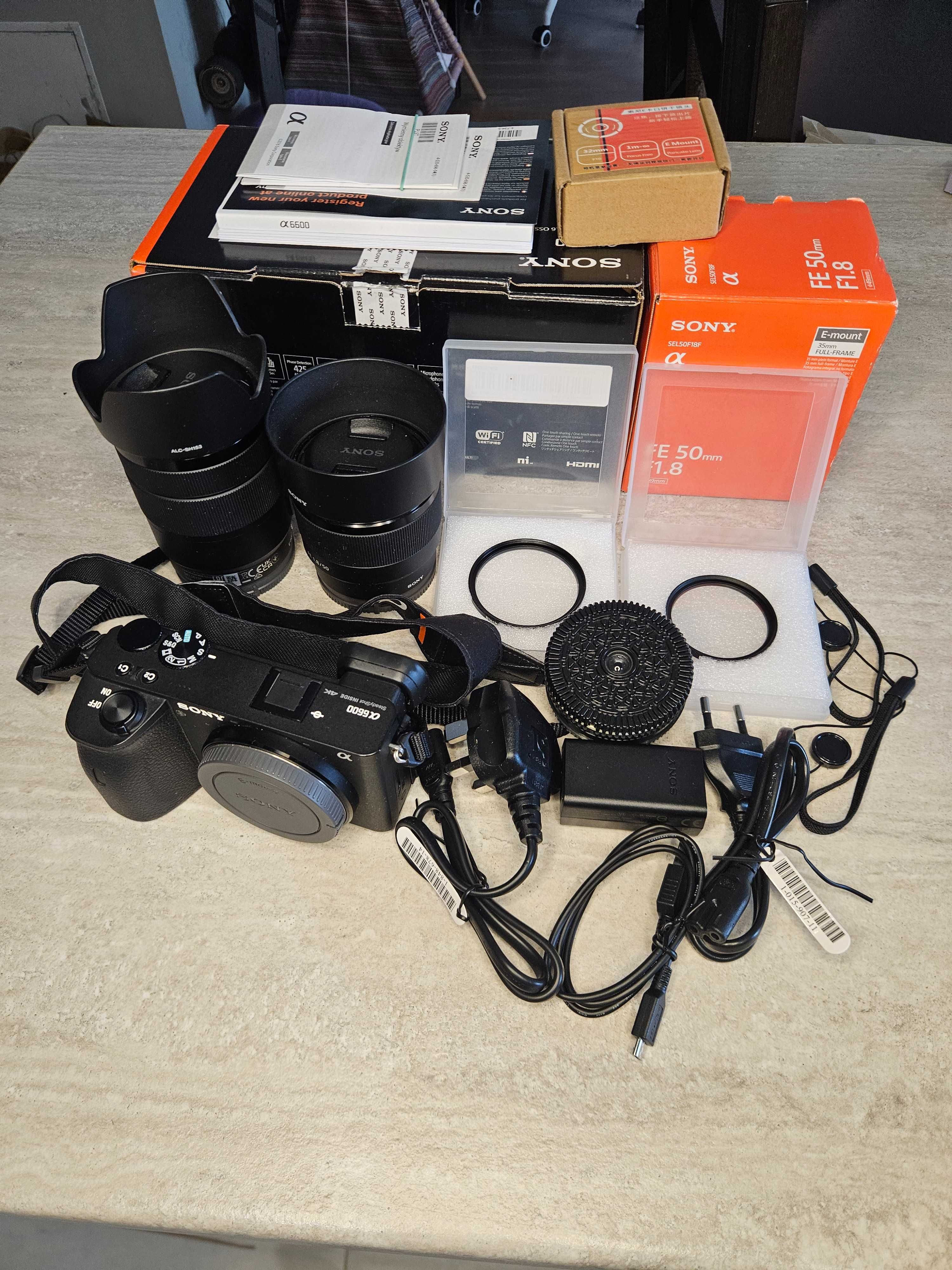 Sony Alpha A6600 ILCE6600MB + 2 obiektywy + akcesoria