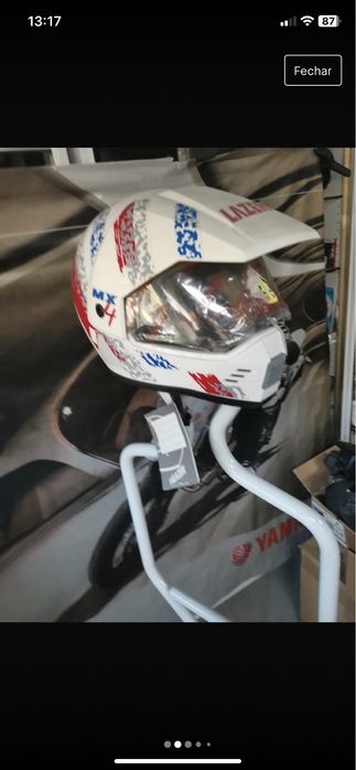 Capacete Lazer motocross vintage