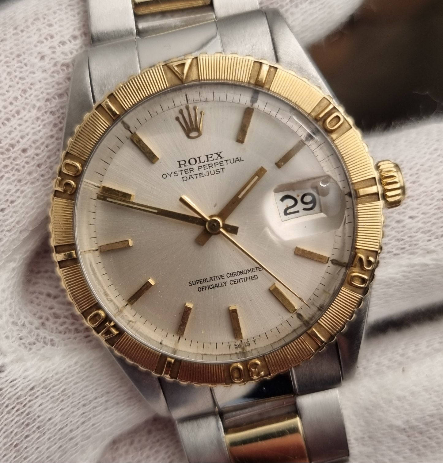 Rolex Datejust 36 z 1971 ref: 1625 Turn-o-graph stal/złoto full set !
