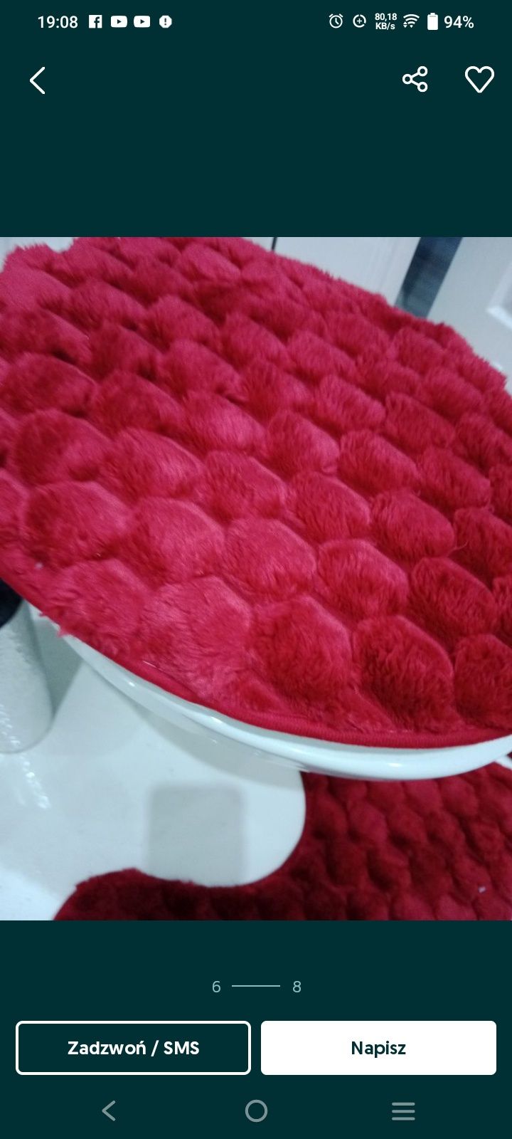Nowe zestawy 3szt  dywaniki łazienkowe antypoślizgowe