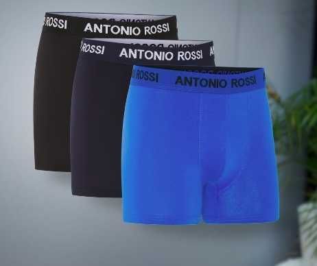 Męskie Bokserki 12-Pak ANTONIO ROSSI Hipster Elastyczny Pas Bawełna S