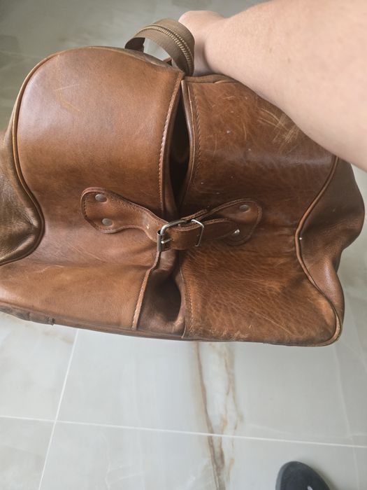 Torba ze skóry naturalnej.- duża.