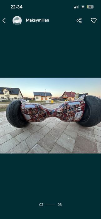 Skymaster Wheels 11 EVO Smart Grafitii Hoverboard Deskorolka