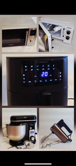 Аерогріль, мікрохвольовка, міксер, кухонний комбайн