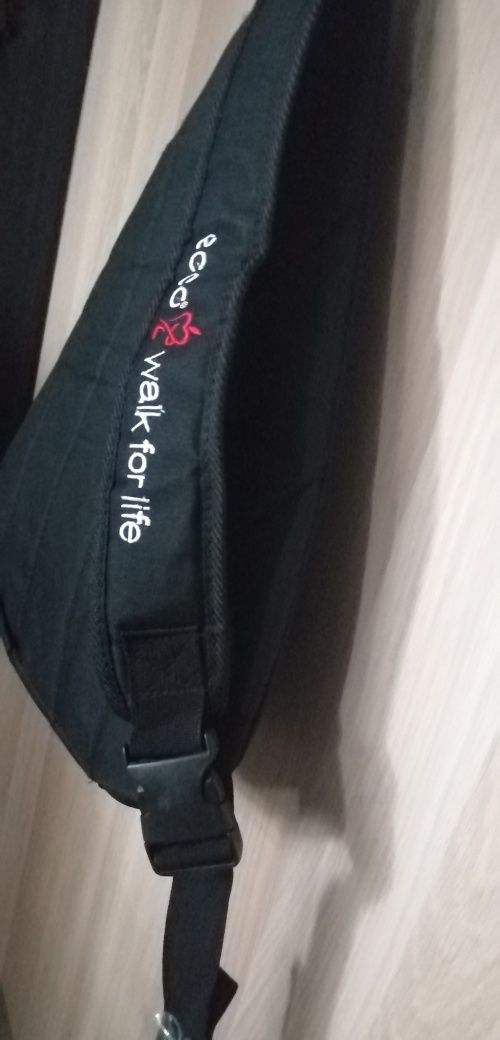 ECCO czarny plecak na jedno ramię