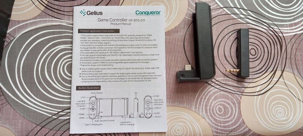 Бездротовий геймпад для телефона Gelius Pro Conqueror GP-BTG-011