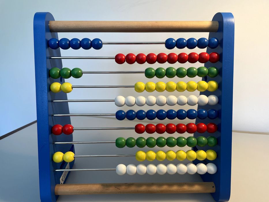 Brinquedo - Ábaco Educativo em Madeira – Como Novo!