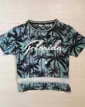 Przewiewna bluzka Crop Top Florida United States Vintage Wiosna Lato