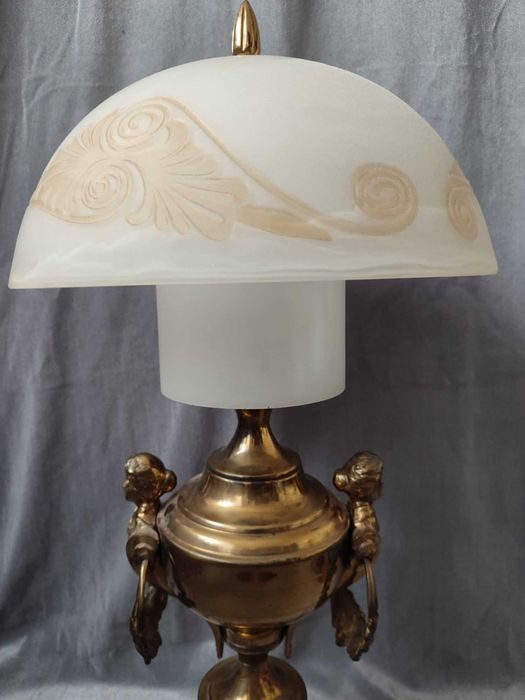 Stara Lampa Empirowa - mosiężna