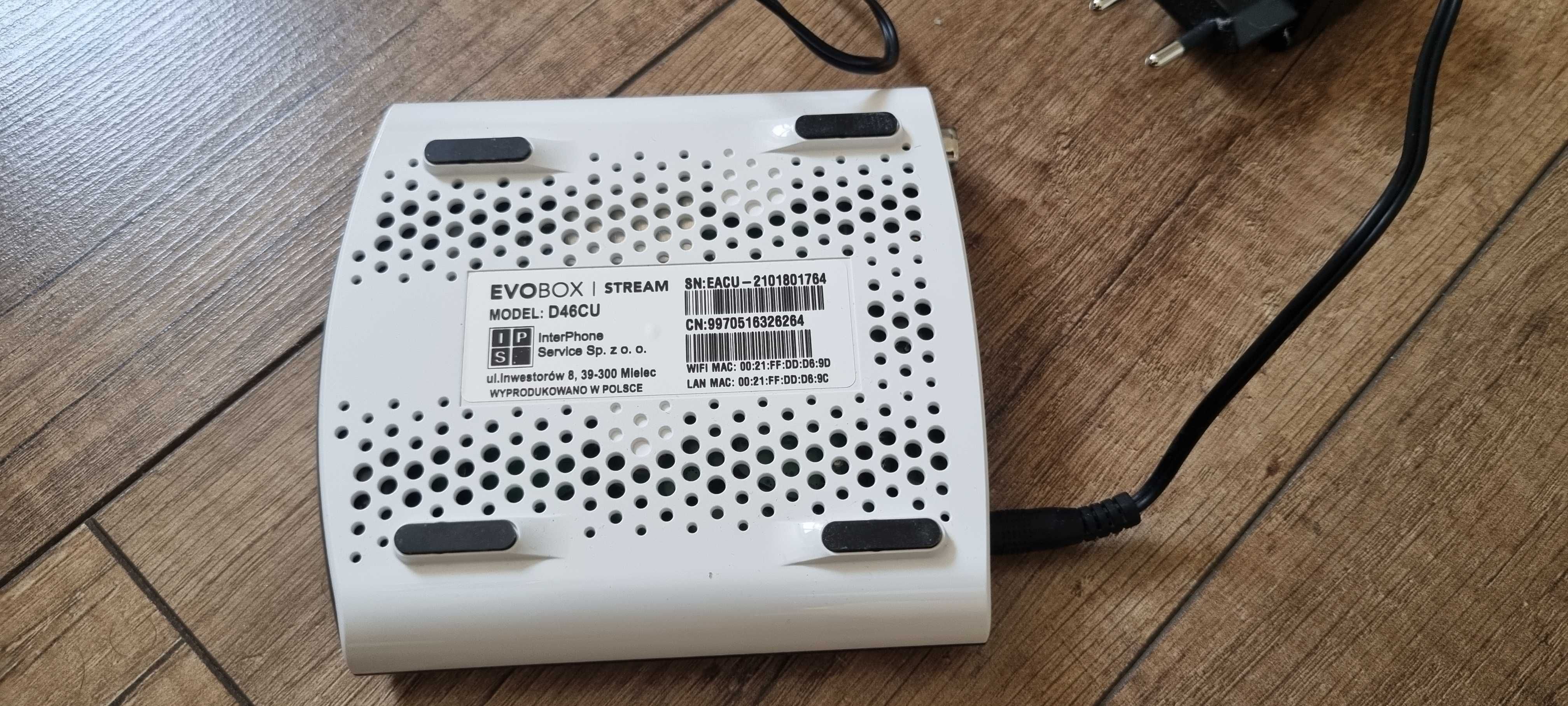 Dekoder DVB-T, DVB-T2 Evobox D46DU