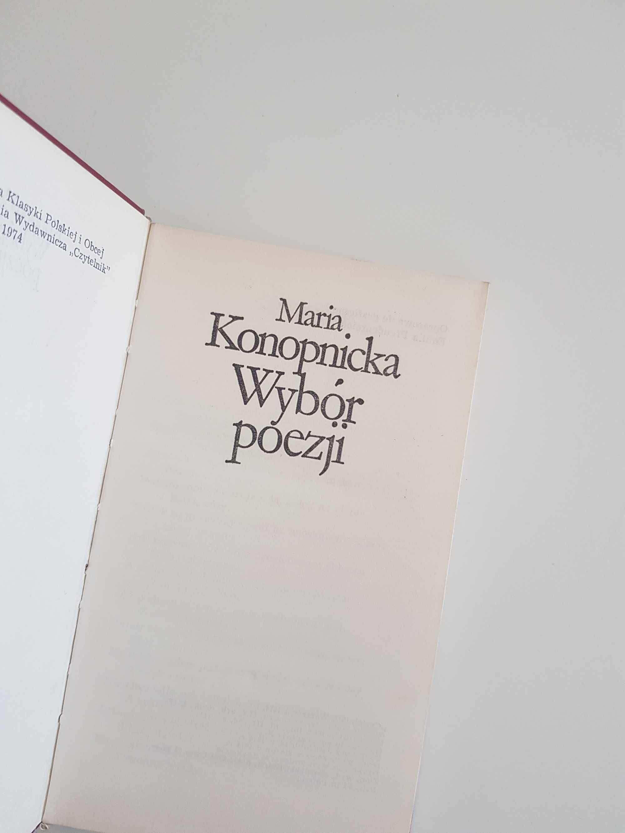 Wybór poezji/ Maria Konopnicka