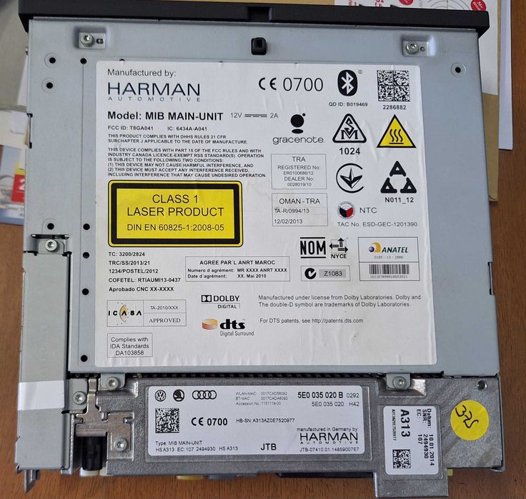 Audi MIB Main Unit – Leitor Multimedia Original (SD1/SD2) – Harman