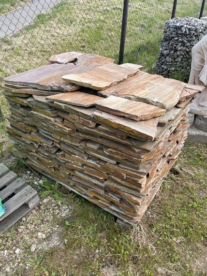 Brązowy Łupek Naturalny Kamień Ogrodowy Elewacja Okładzina