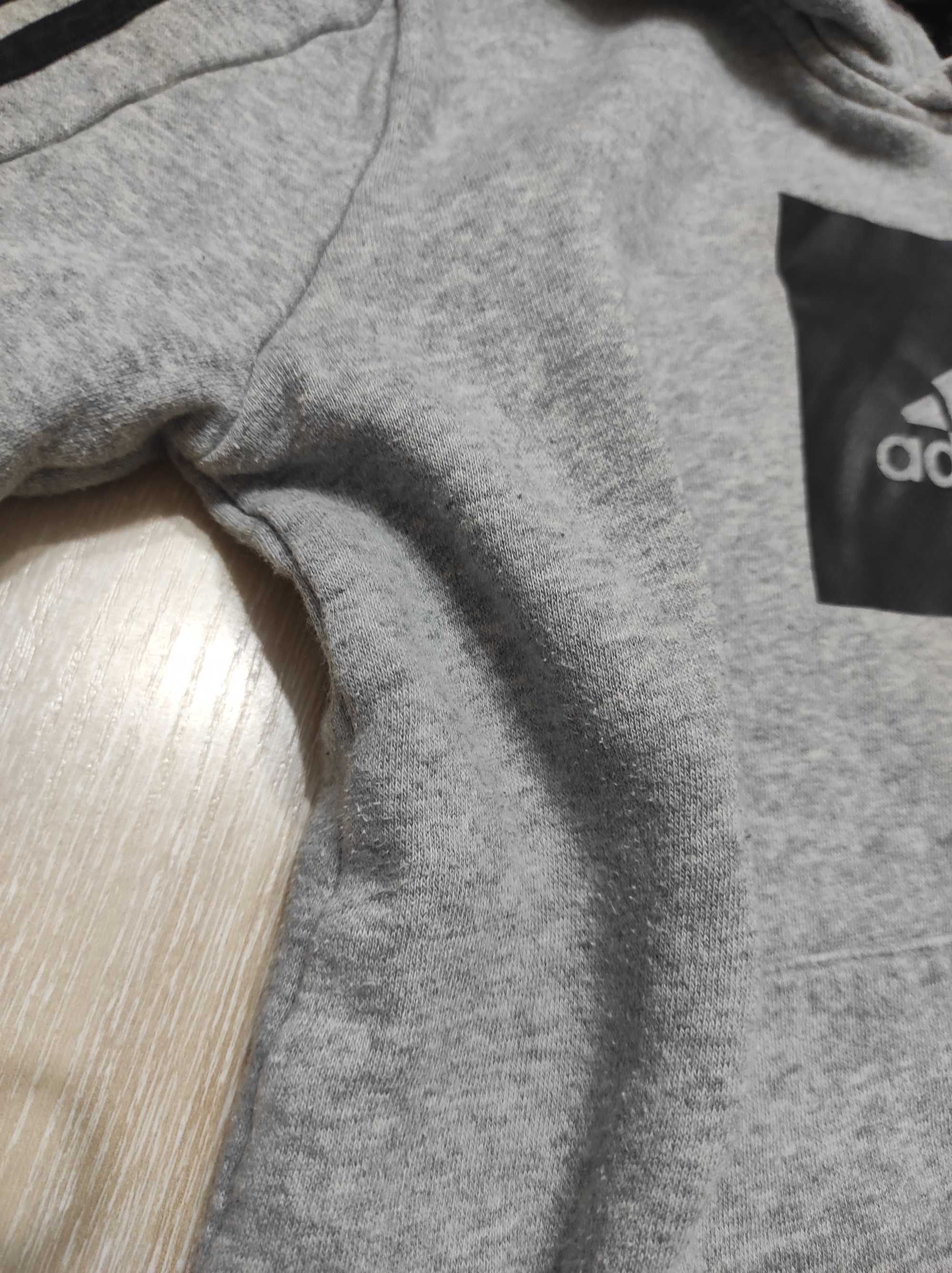 Стильный утепленный балахон Adidas, пайта худи на 10-12 лет