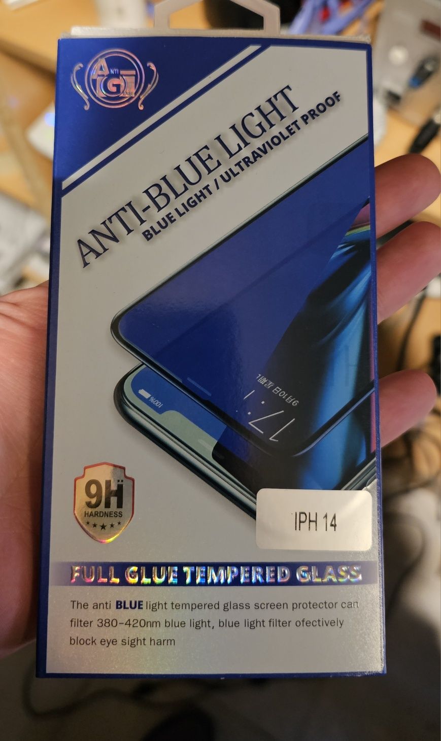 Hartowane szkło Anti-blue Iphone 14