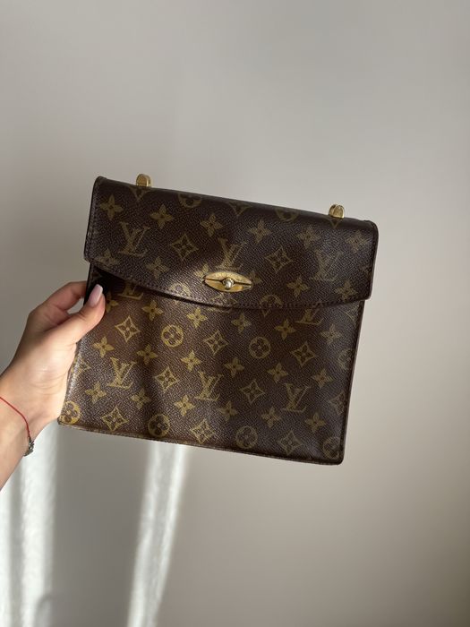 Louis Vuitton torebka skórzana Malesherbes aktówka vintage LV