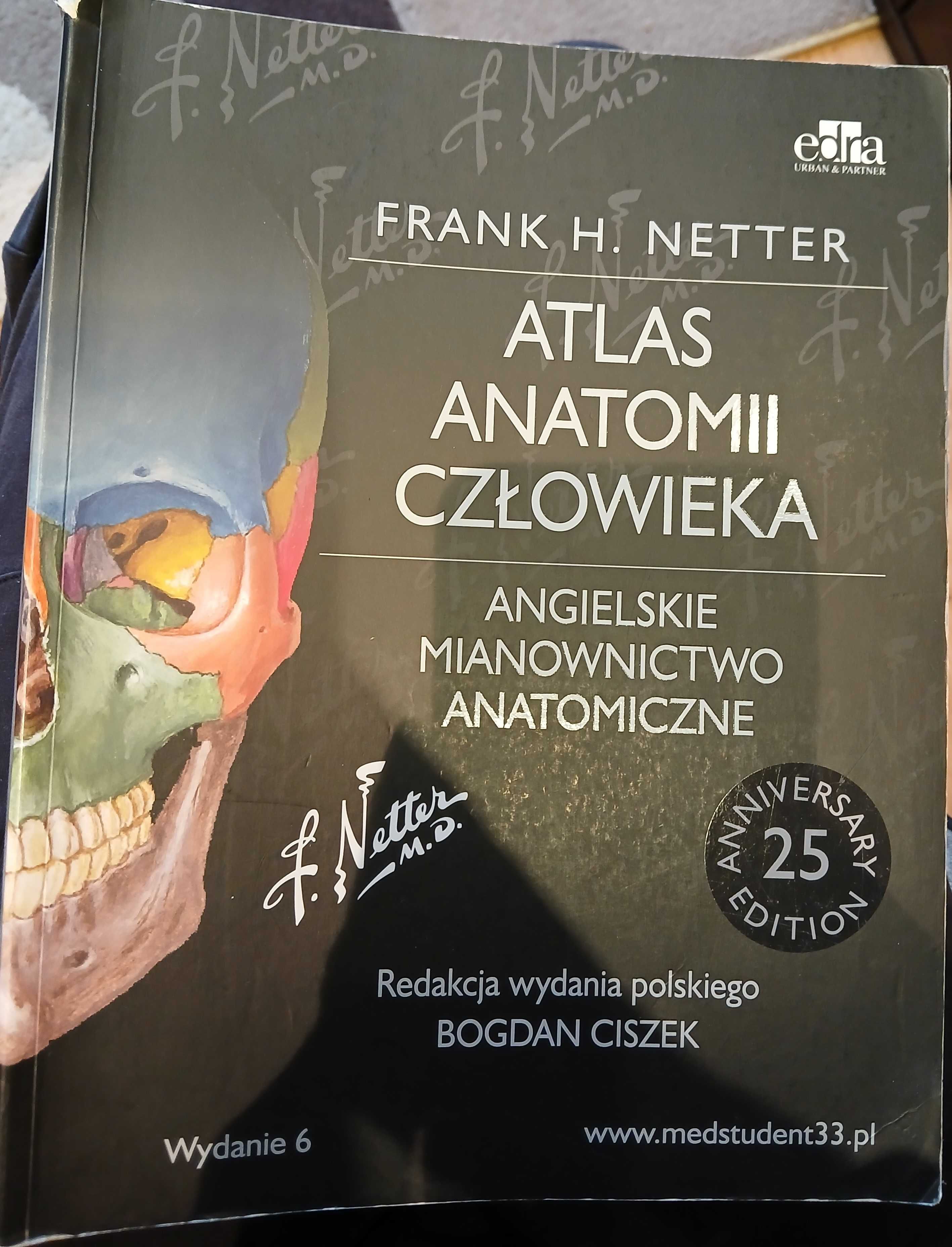 Sprzedam atlas anatomiczny Netter - angielskie mianownictwo