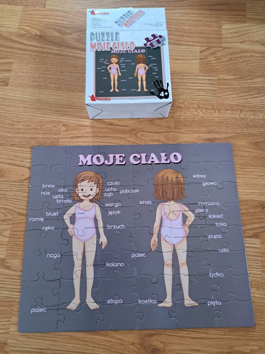 Puzzle dla dziecka 4+/ Moje ciało