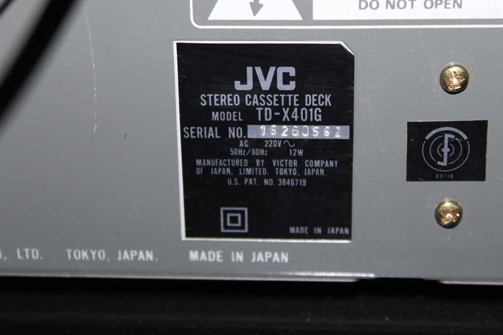 JVC TD-X401G Magnetofon deck stereo hi-fi vintage Japan Wysyłka